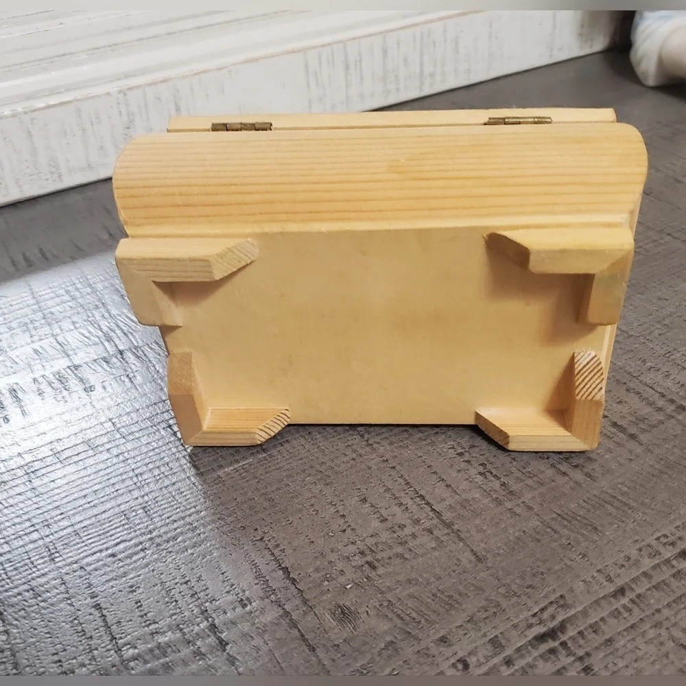 & Other Stories Wooden Jewelry Box with Geometric Design